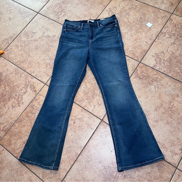 Jessica Simpson Denim - Jessica Simpson Dark Blue Flare Jeans